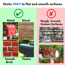 Load image into Gallery viewer, No Tools Needed Waterproof Sturdy Mailbox Flag Replacement, Most Surfaces, Heavy Duty for Any Weather, No Tools Required, Easy Installation