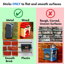 Load image into Gallery viewer, Folding Vertical Mailbox Flag, Wall Mounted Mailbox Flag, No Tools Needed, Sticks to Most Surfaces, 180 degree mailbox flag