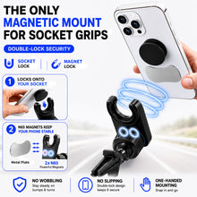 Load image into Gallery viewer, MCCHJoy UMount Magnetic Car Phone Mount for PopSockets, Mount Holder for All Socket Grips