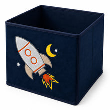 Load image into Gallery viewer, Cute Kids Toy Storage Bin Organizer, Collapsible, 11 in cube, Fits Most Cube Organizers