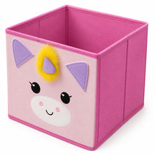 Load image into Gallery viewer, Cute Kids Toy Storage Bin Organizer, Collapsible, 11 in cube, Fits Most Cube Organizers