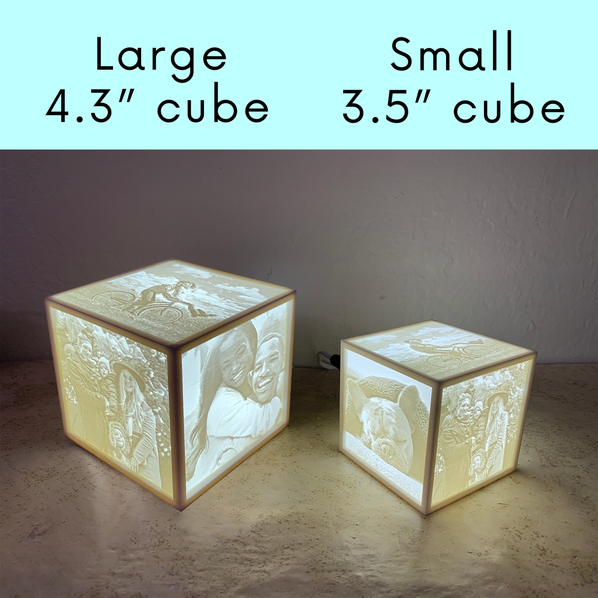3D Printed Customizable Lithophane Light Picture Box Gift Great for Holiday  Birthday Anniversary Wedding & More 