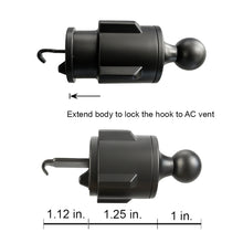 Load image into Gallery viewer, [2-Pack] 17mm ball joint AC Vent Hook, Car Phone Holder Cellphone Holder Mount Vent Grip
