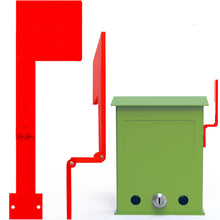 Load image into Gallery viewer, Folding Vertical Mailbox Flag, Wall Mounted Mailbox Flag, No Tools Needed, Sticks to Most Surfaces, 180 degree mailbox flag
