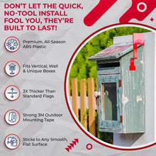 Load image into Gallery viewer, Folding Vertical Mailbox Flag, Wall Mounted Mailbox Flag, No Tools Needed, Sticks to Most Surfaces, 180 degree mailbox flag
