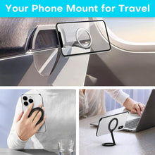 Load image into Gallery viewer, Mini Airplane Magnetic Phone Holder, MagSafe Compatible Magnetic Travel Phone Mount, Must-Have Flight Accessories, Travel Essentials
