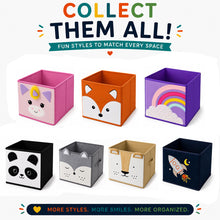 Load image into Gallery viewer, Cute Kids Toy Storage Bin Organizer, Collapsible, 11 in cube, Fits Most Cube Organizers
