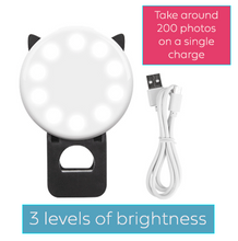 Load image into Gallery viewer, Free Mini Selfie Light (Black) - requires valid Amazon Order ID (shipping not covered)
